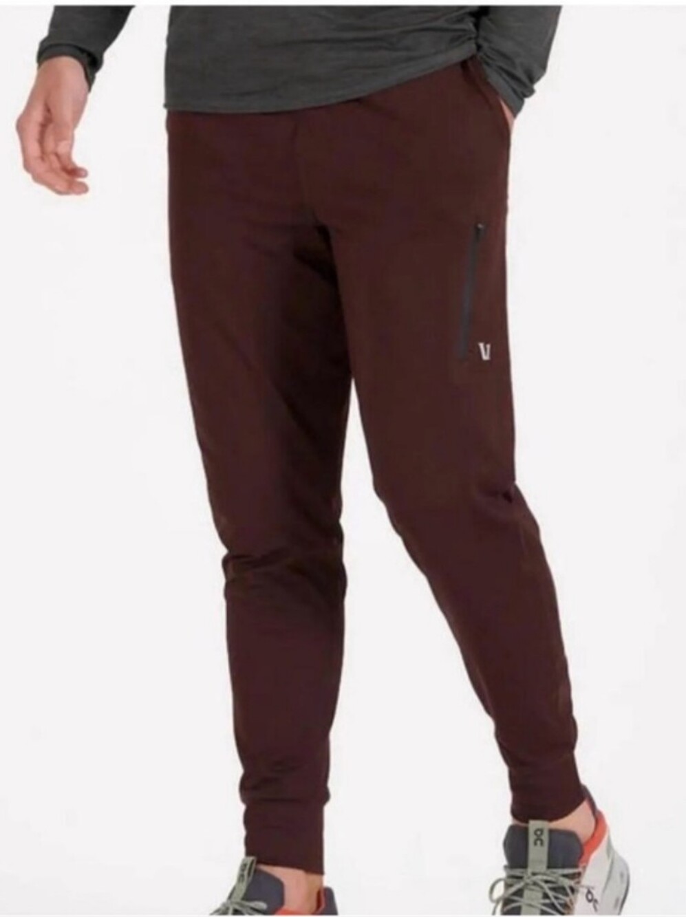 Vuori Sunday Performance Jogger Burgandy Size Large EUC